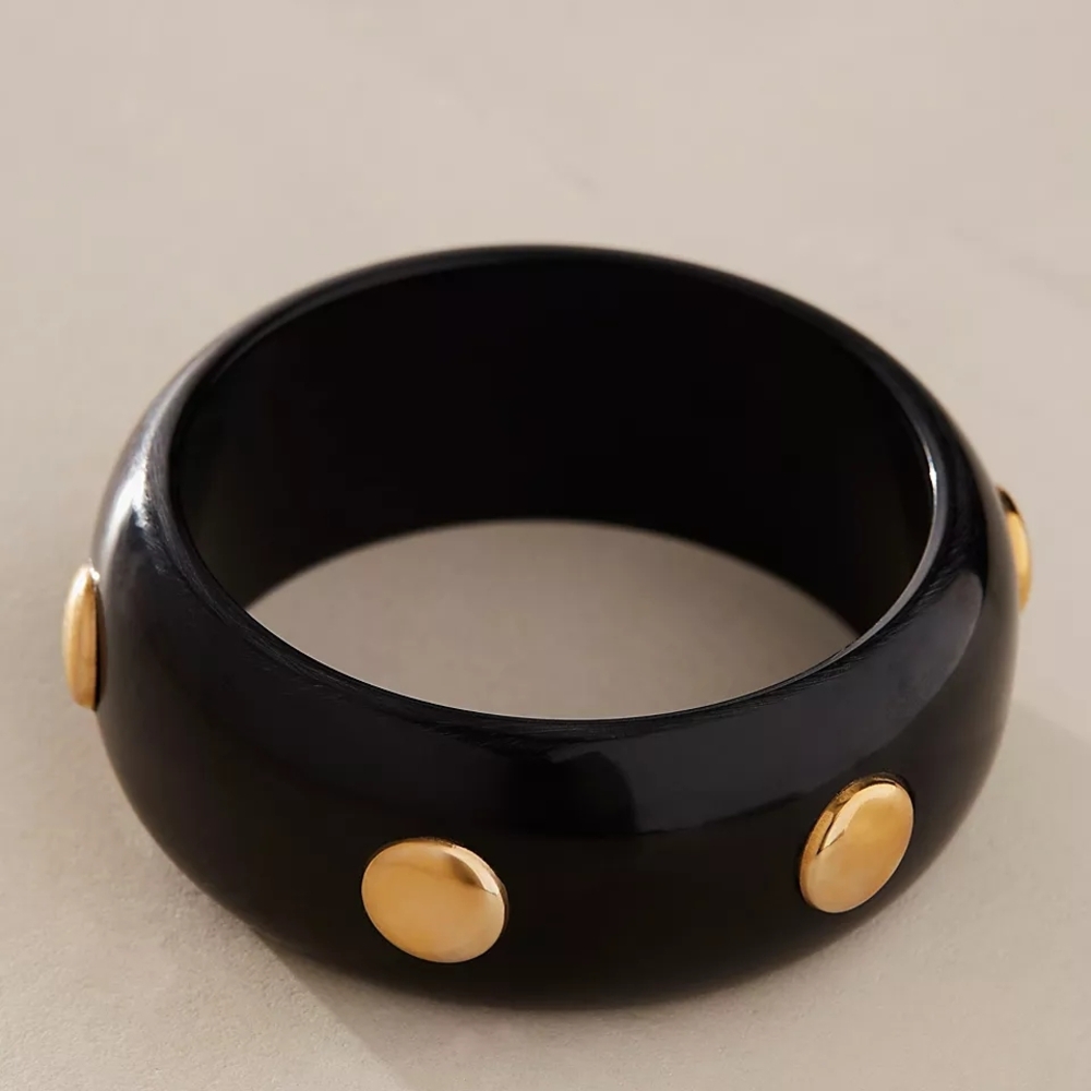 Free People Black Bangle Bracelet